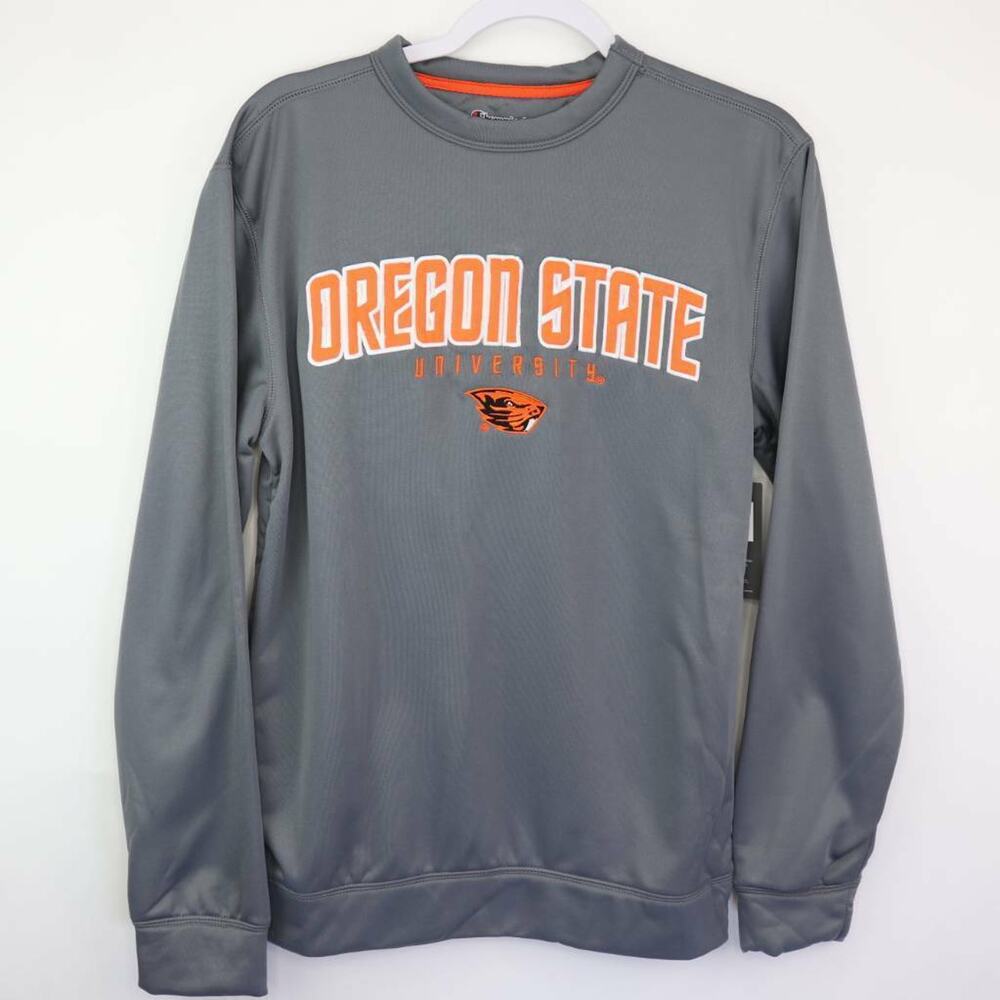 Champion Unisex Adult Sweatshirt Gray OREGON STATE UNIVERSITY Pullover S New